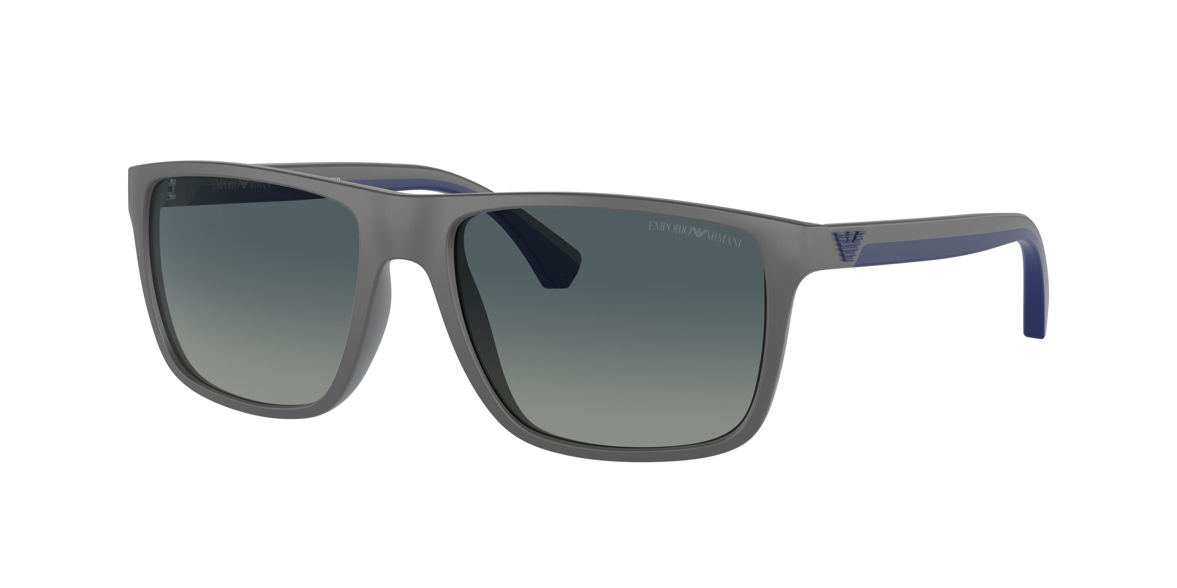 Emporio Armani Man Sunglass Ea4033 In Gradient Blue Polarized