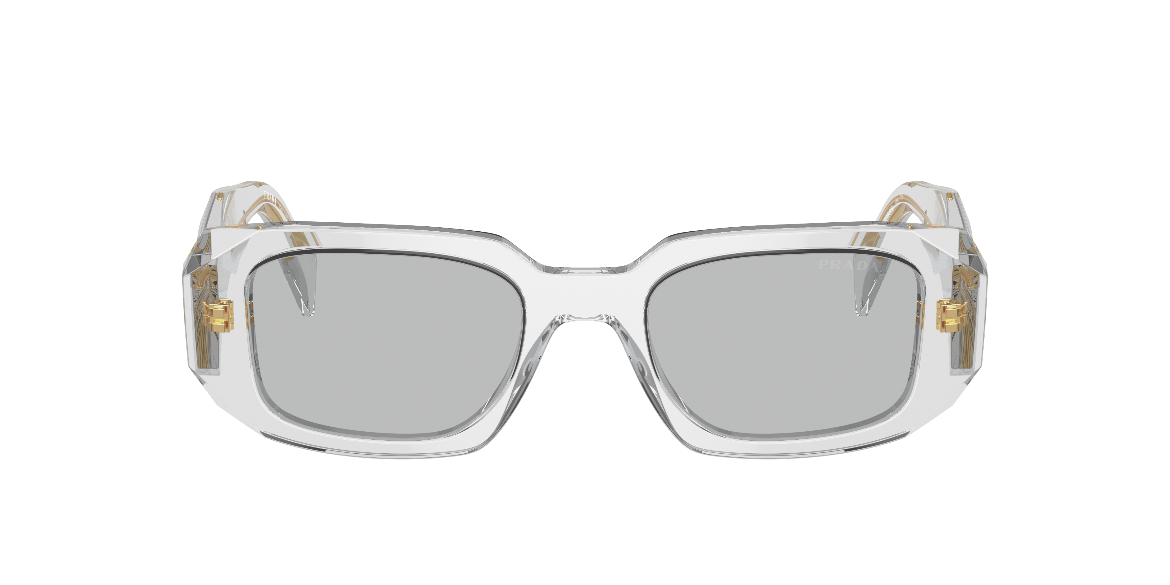 Prada Pr 17ws 12r30b 49mm Womens Rectangle Sunglasses In Light Grey