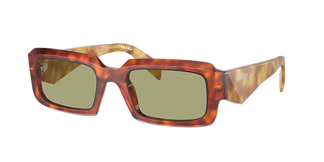 Prada PR 27ZS 54 Dark Grey & Black/Mango Sunglasses | Sunglass Hut USA