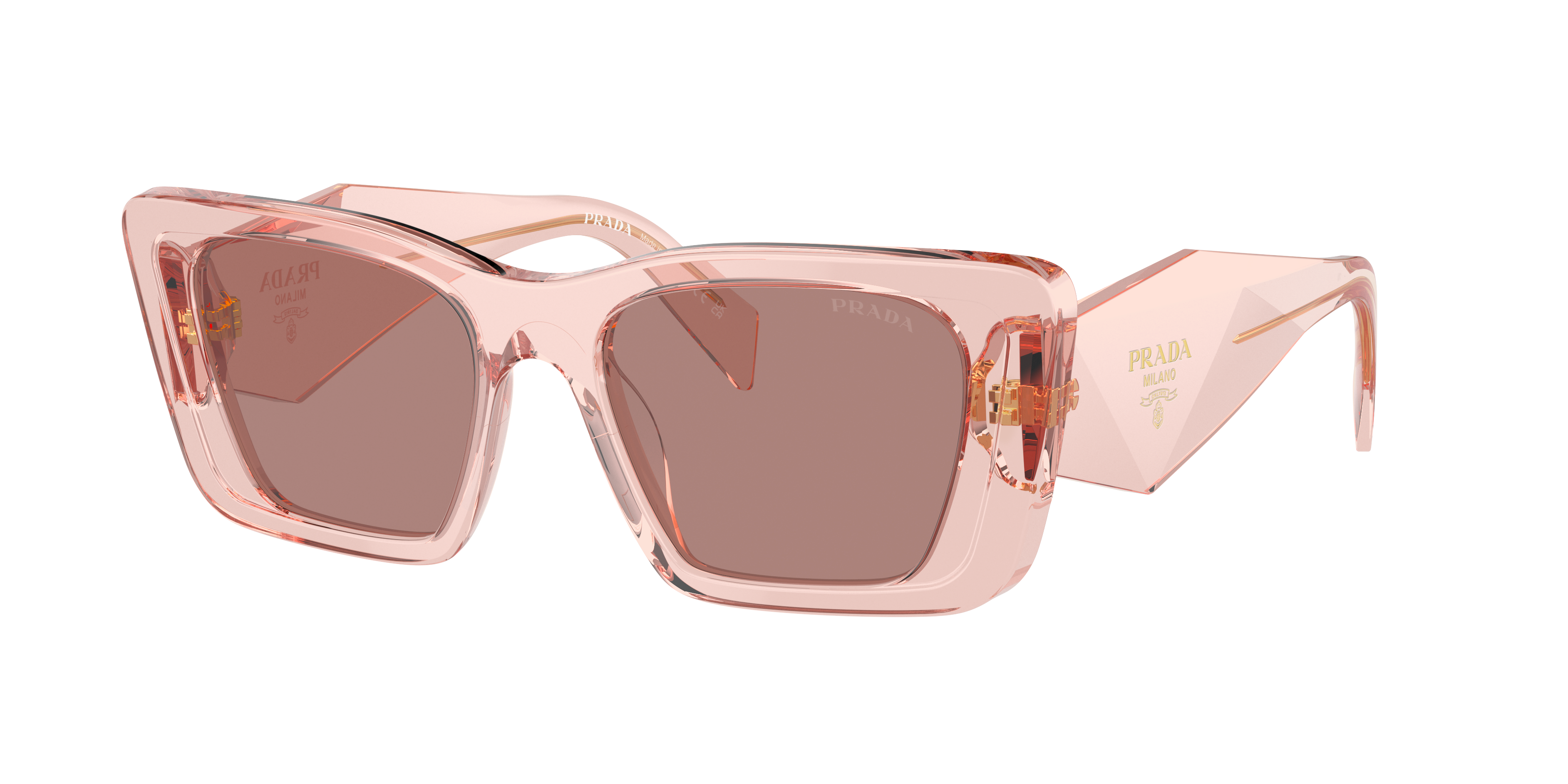 Prada Woman Sunglasses Pr 08ys In Light Brown
