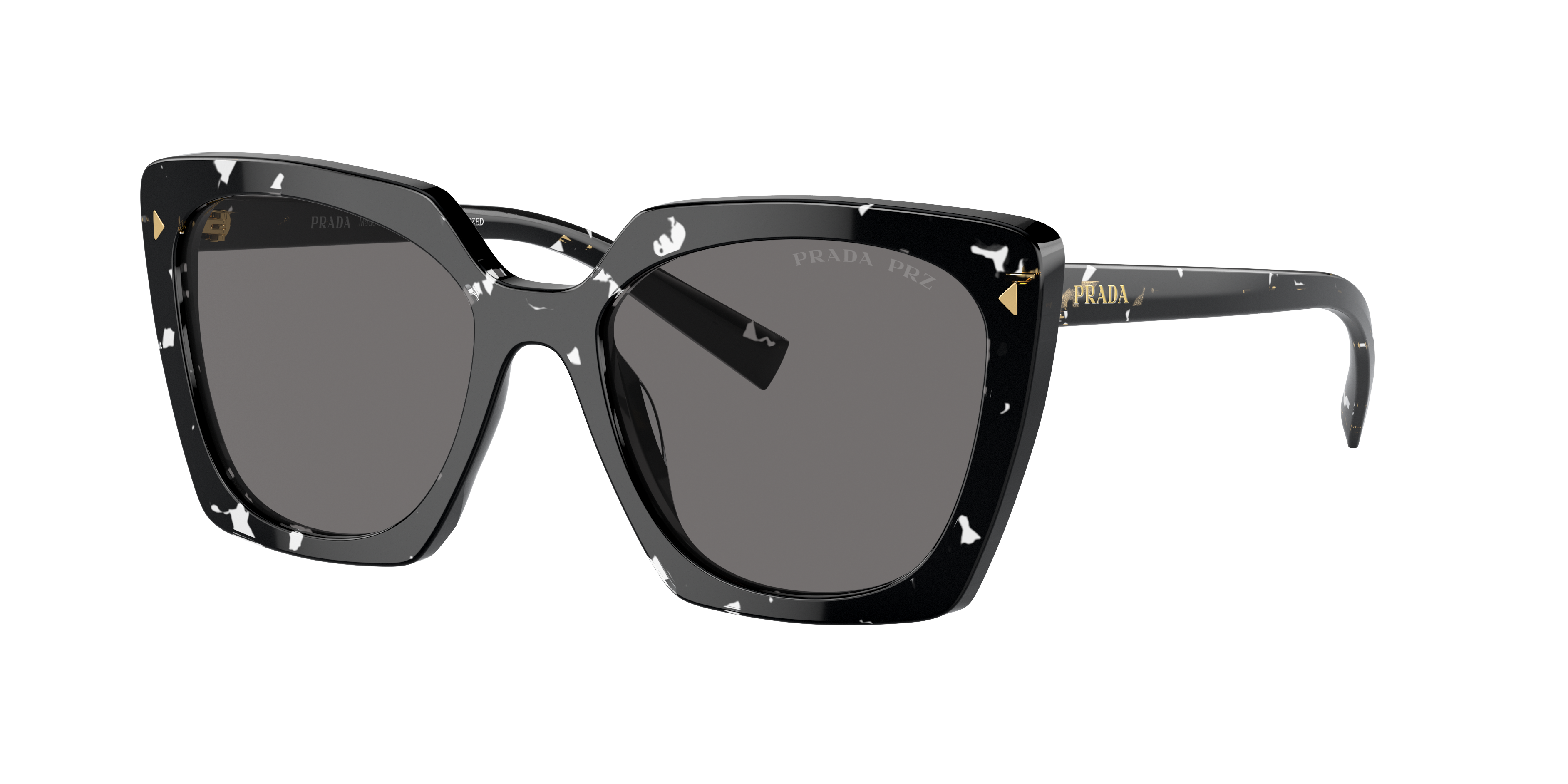 Prada Woman Sunglass Pr 23zs In Dark Grey Polarized