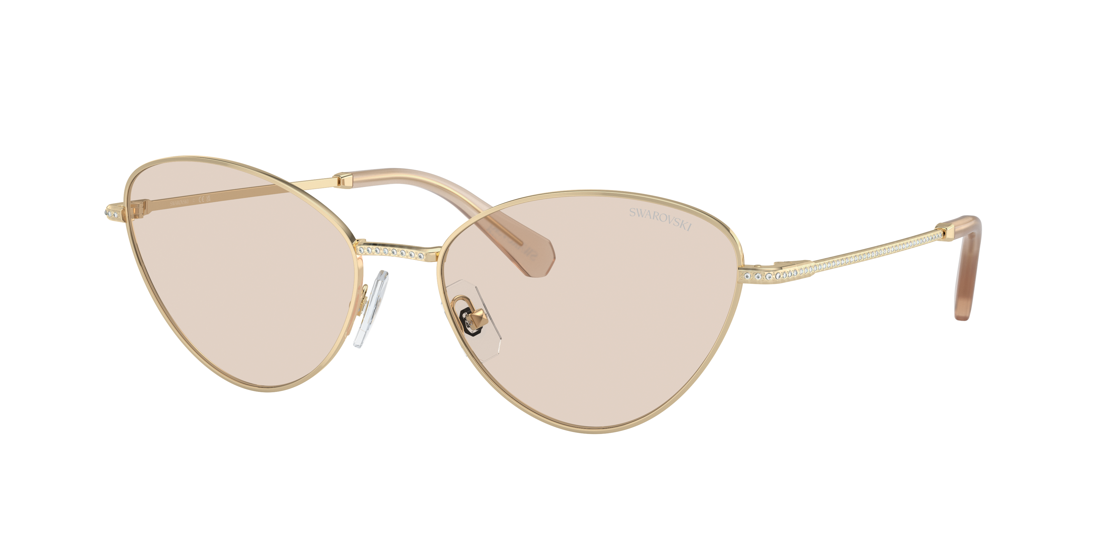 Swarovski Woman Sunglass Sk7014 In Brown Photo