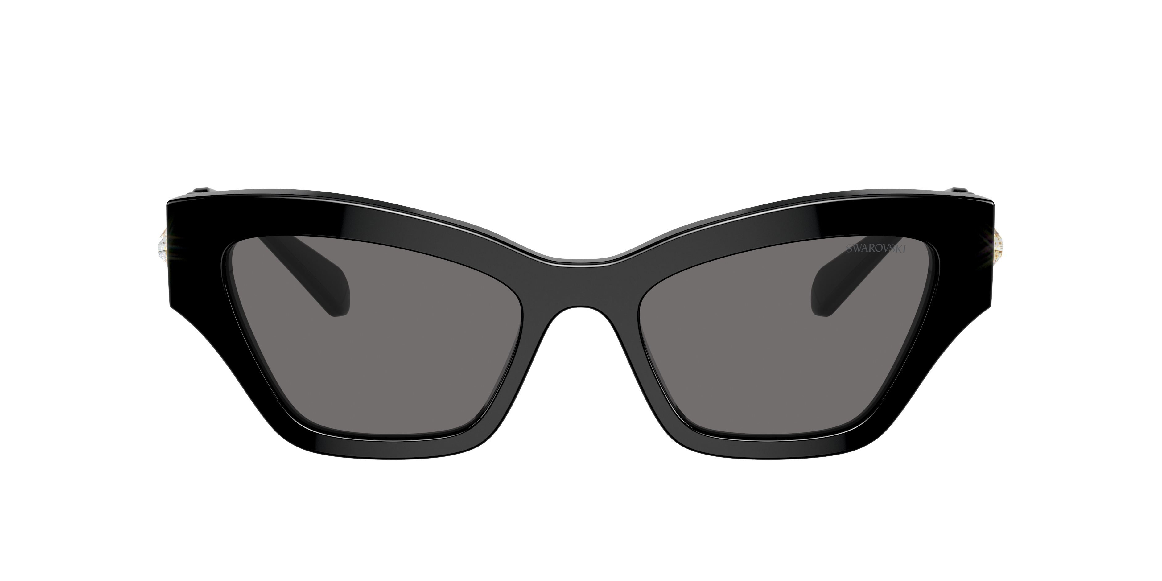Shop Swarovski Woman Sunglasses Sk6021 In Dark Grey Polarized