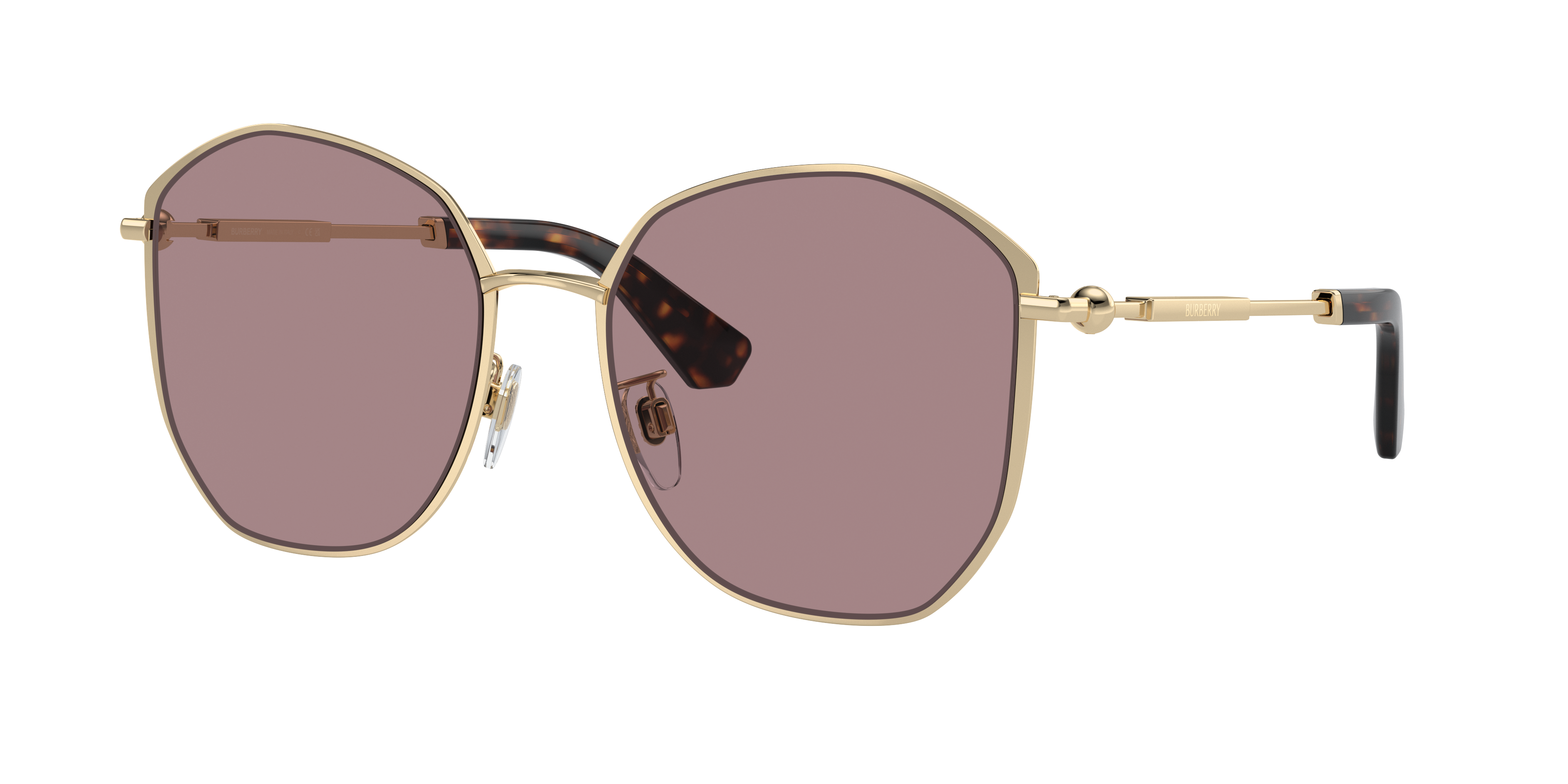 Burberry Woman Sunglass Be3153d In Light Purple Brown