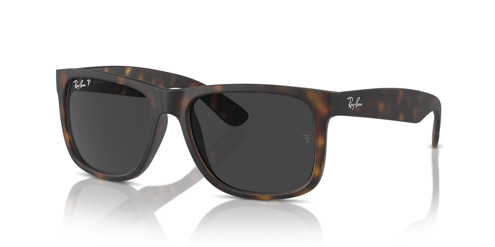 Ray-Ban RB4165 Justin Classic 54 Dark Grey & Havana Polarized ...