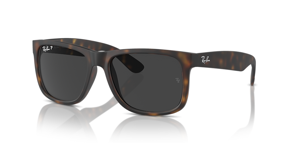 Ray-Ban RB4165 Justin Classic 54 Light Grey & Black Polarized Sunglasses