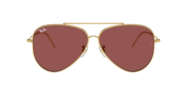 Ray-Ban RBR0101S Aviator Reverse 59 Blue & Rose Gold Sunglasses