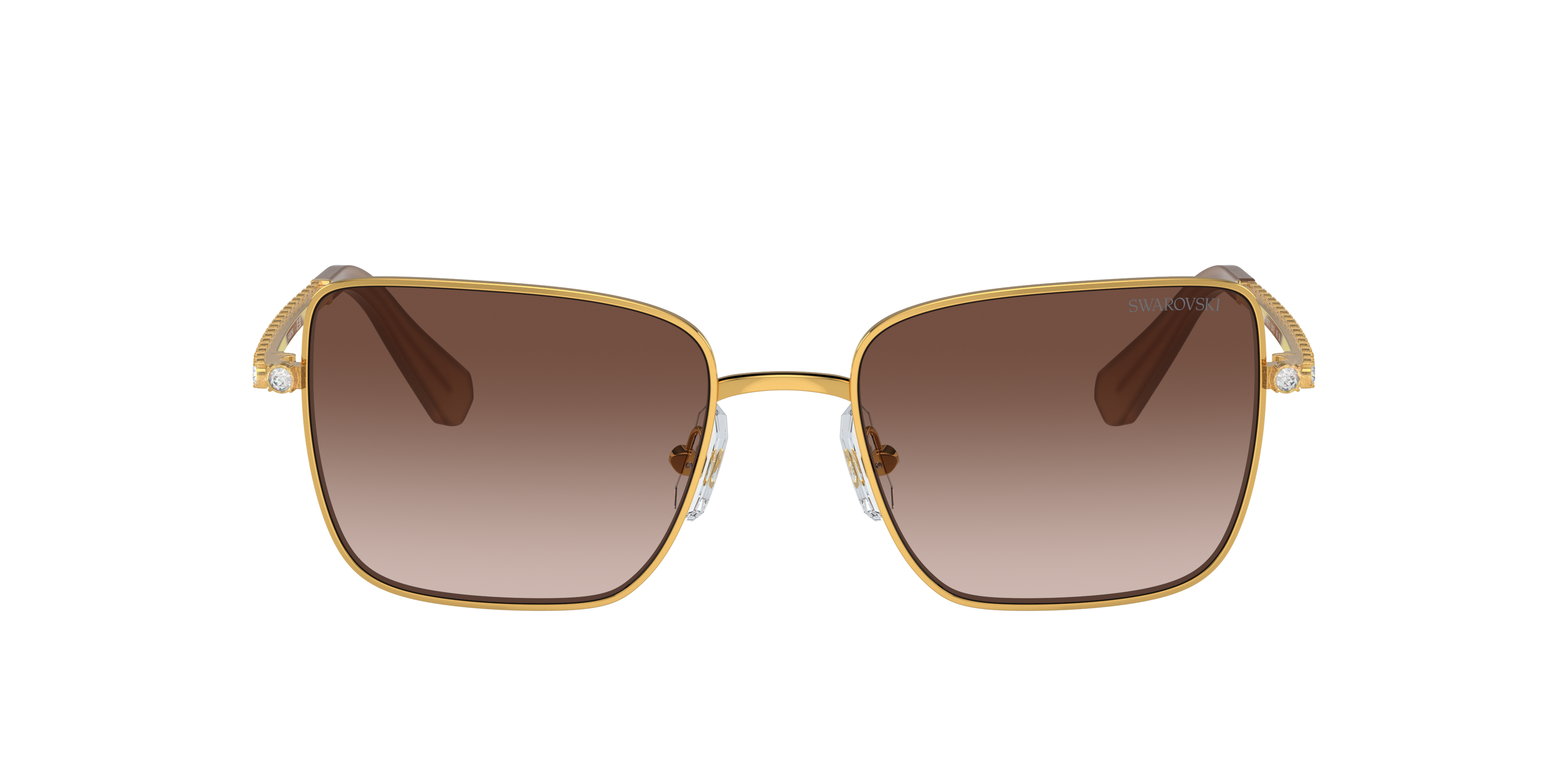 Shop Swarovski Woman Sunglass Sk7015 In Gradient Brown