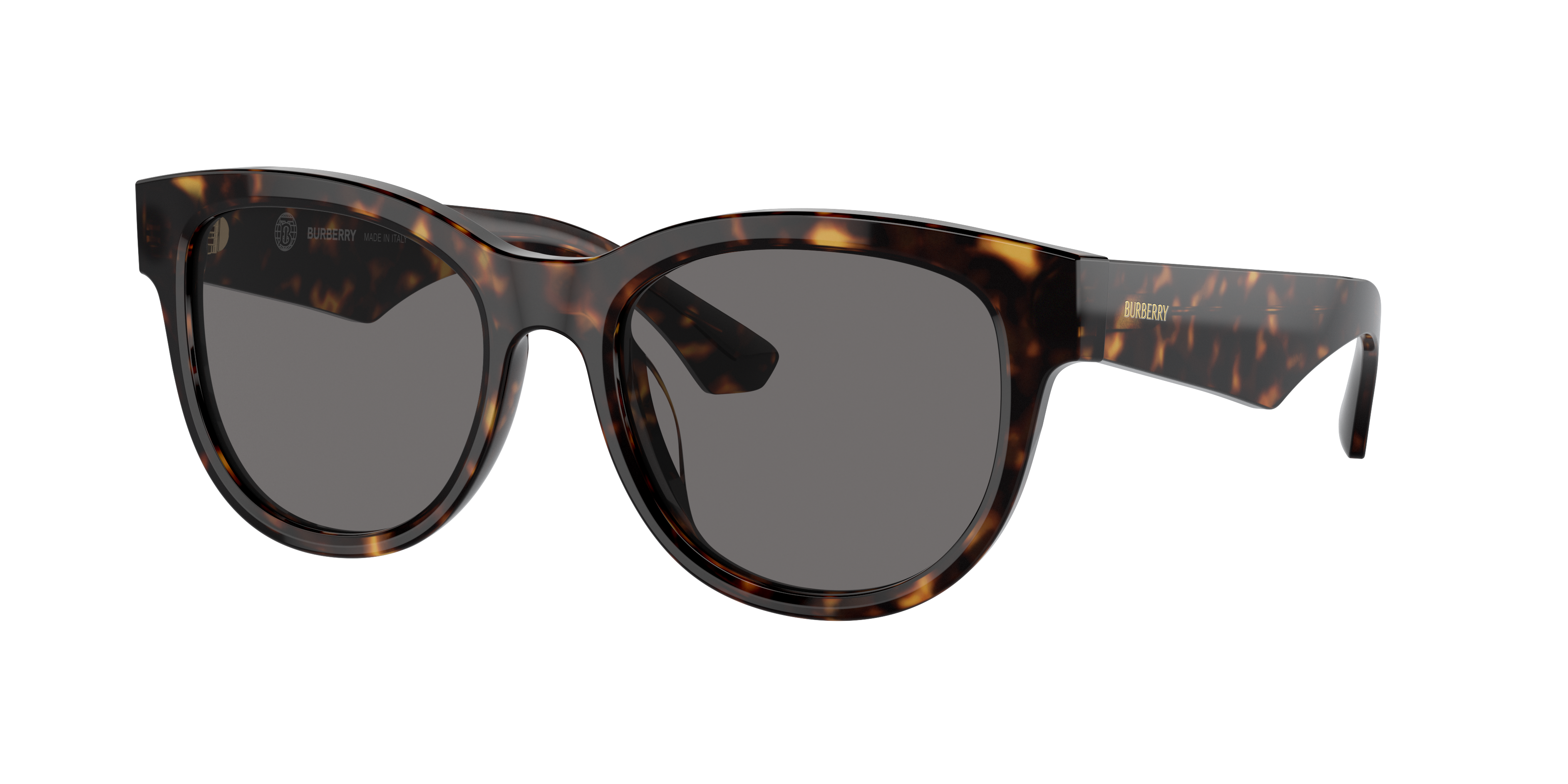 Burberry 54mm Round Sunglasses In Dark Grey Polarized