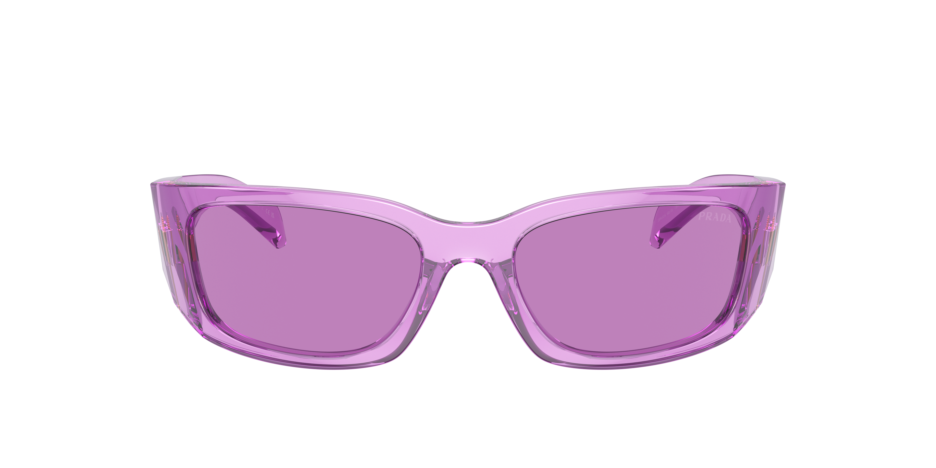 Shop Prada Woman Sunglass Pr A14s In Purple