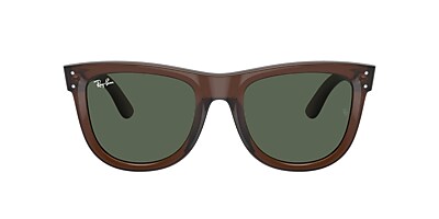 Ray-Ban RBR0502S Wayfarer Reverse 50 Dark Green & Transparent