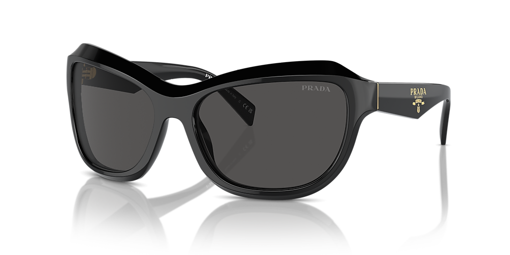 Prada PR A27S 62 Dark Grey & Black Sunglasses | Sunglass Hut Canada