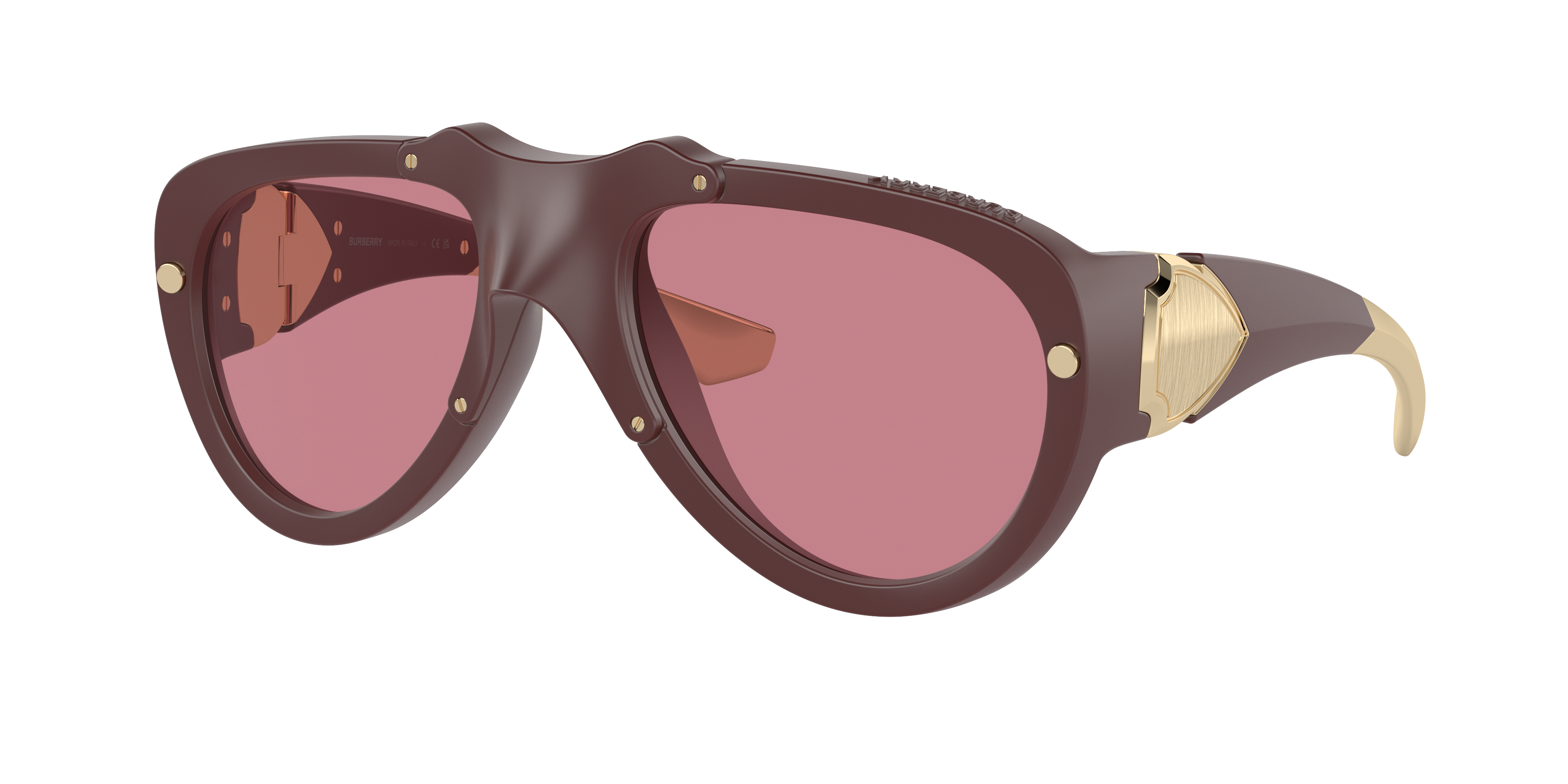 Burberry Unisex Sunglass Be4433u In Dark Violet