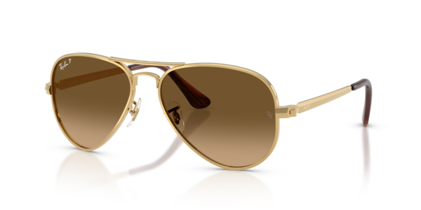 Óculos de sol Ray-Ban Aviator Max RB3925, formato aviador, armação em metal, lente cinza-escuro polarizada