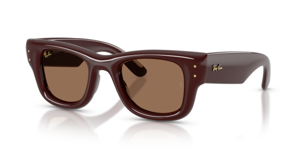 Óculos de sol Ray-Ban Wayfarer Puffer RB4940, formato quadrado, armação em nylon, lente verde g-15