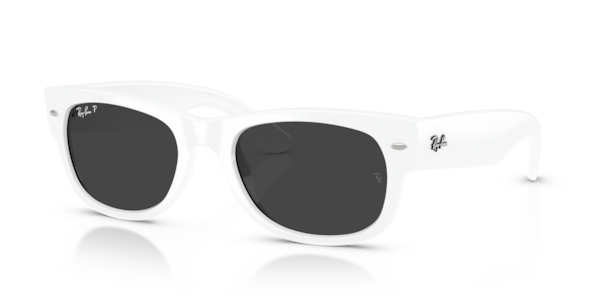 Óculos de sol Ray-Ban Mega Wayfarer II RB0832S, formato quadrado, armação em propionato azul-escuro, lente marrom degradê