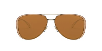 Giorgio Armani AR6084 60 Brown Mirror Gold Pale Gold Sunglasses