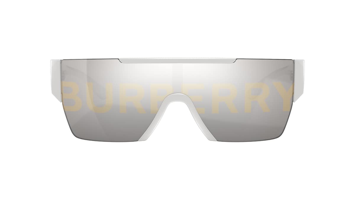 Burberry BE4291 01 Grey Tampo Burberry Silver/Gold2 & White Sunglasses |  Sunglass Hut Australia