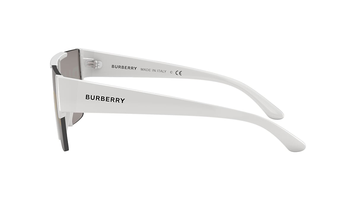 Burberry BE4291 01 Grey Tampo Burberry Silver/Gold2 & White Sunglasses | Sunglass  Hut USA