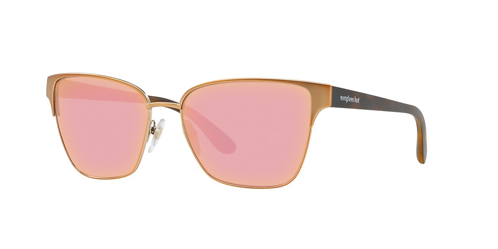 Sunglass Hut Collection HU1007 58 Rosa & Oro Rosa y Oro Rosa Mate