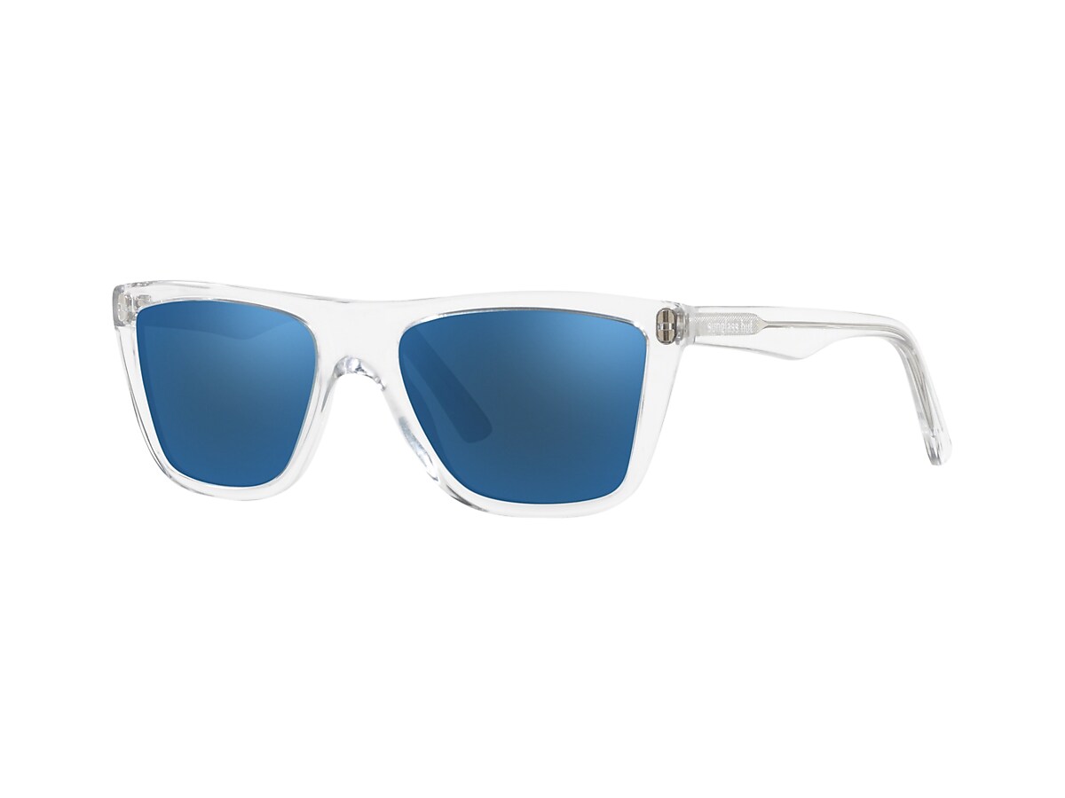 Sunglass Hut Collection Hu2014 Blue Mirror Blue Transparent Sunglasses Sunglass Hut Usa