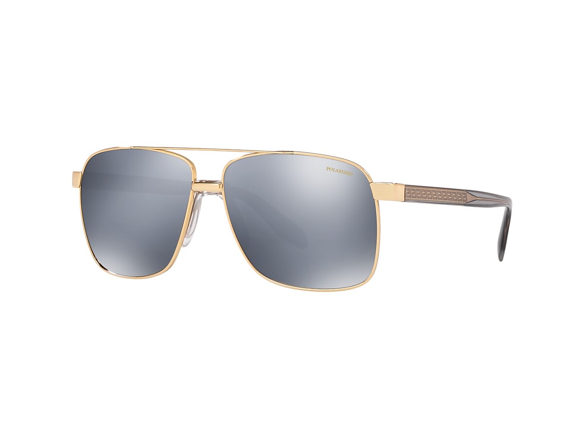 Versace VE2174 L (59 - 13) with Silver lenses and Gold frame