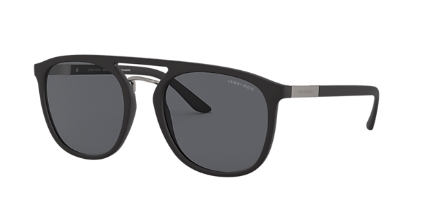 Giorgio Armani AR8118 53 Polar Grey Black Polarized