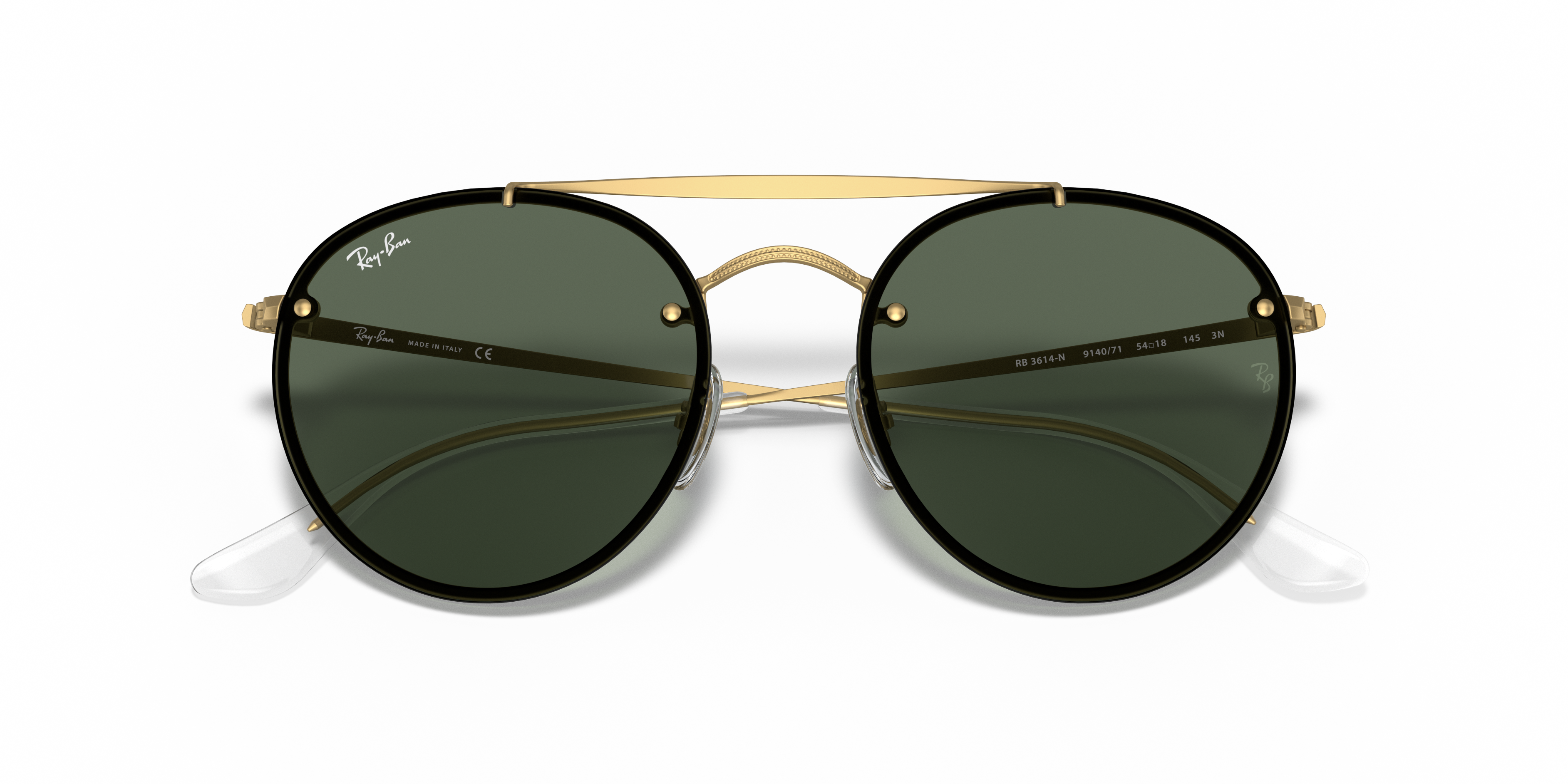 gold mirrored ray ban aviators