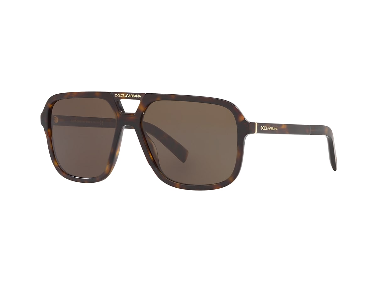 Dolce&Gabbana DG4354 M (58 - 15) with Brown lenses and Tortoise