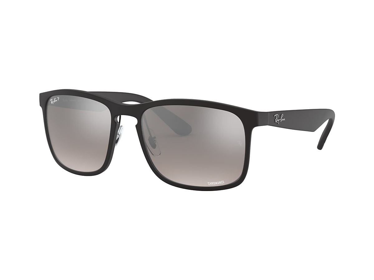 Ray-Ban RB4264 Chromance 58 Silver & Black Polarised Sunglasses | Sunglass  Hut Australia