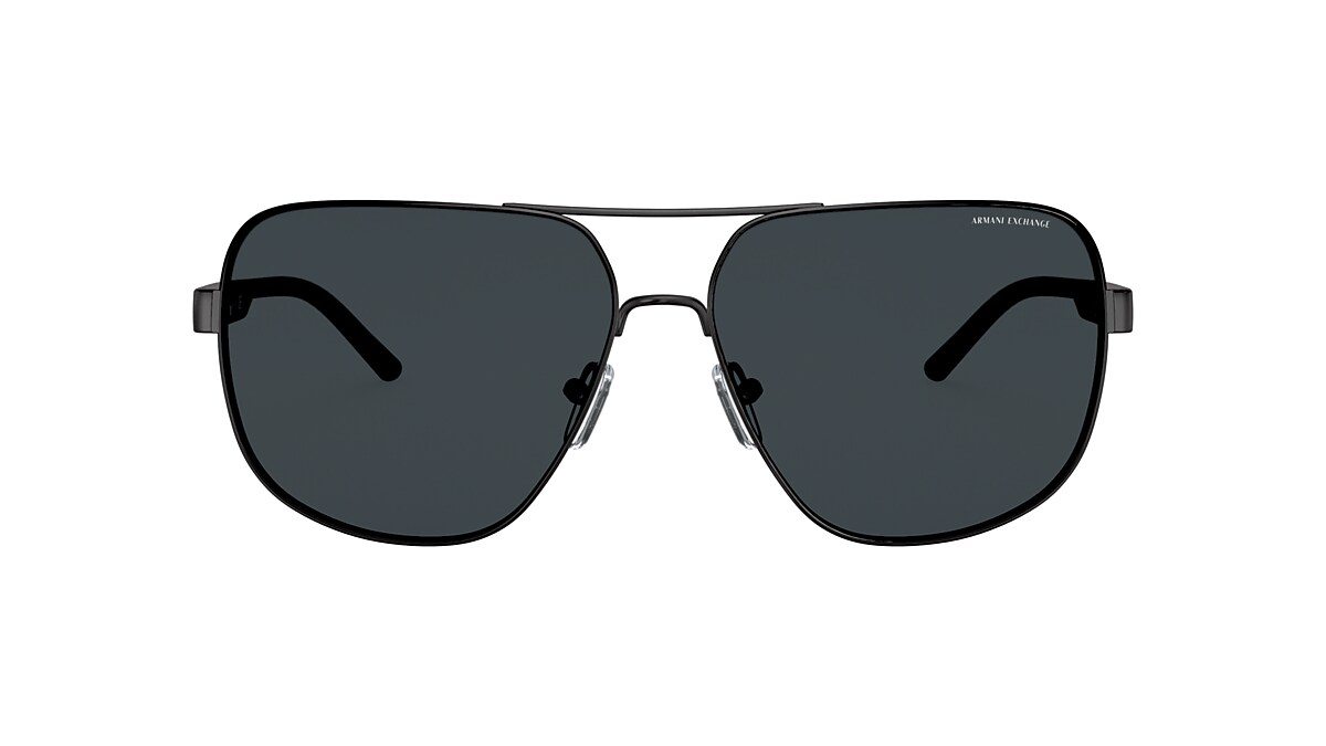 Armani Exchange AX2030S 64 Grey & Matte Black Sunglasses | Sunglass Hut USA