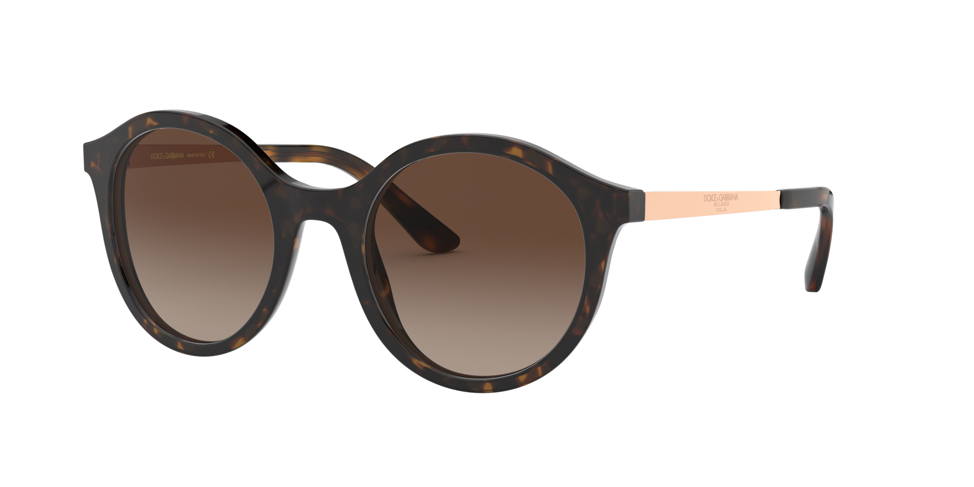 Dolce & Gabbana Dolce&gabbana Woman Sunglass Dg4358f In Brown Gradient Dark Brown