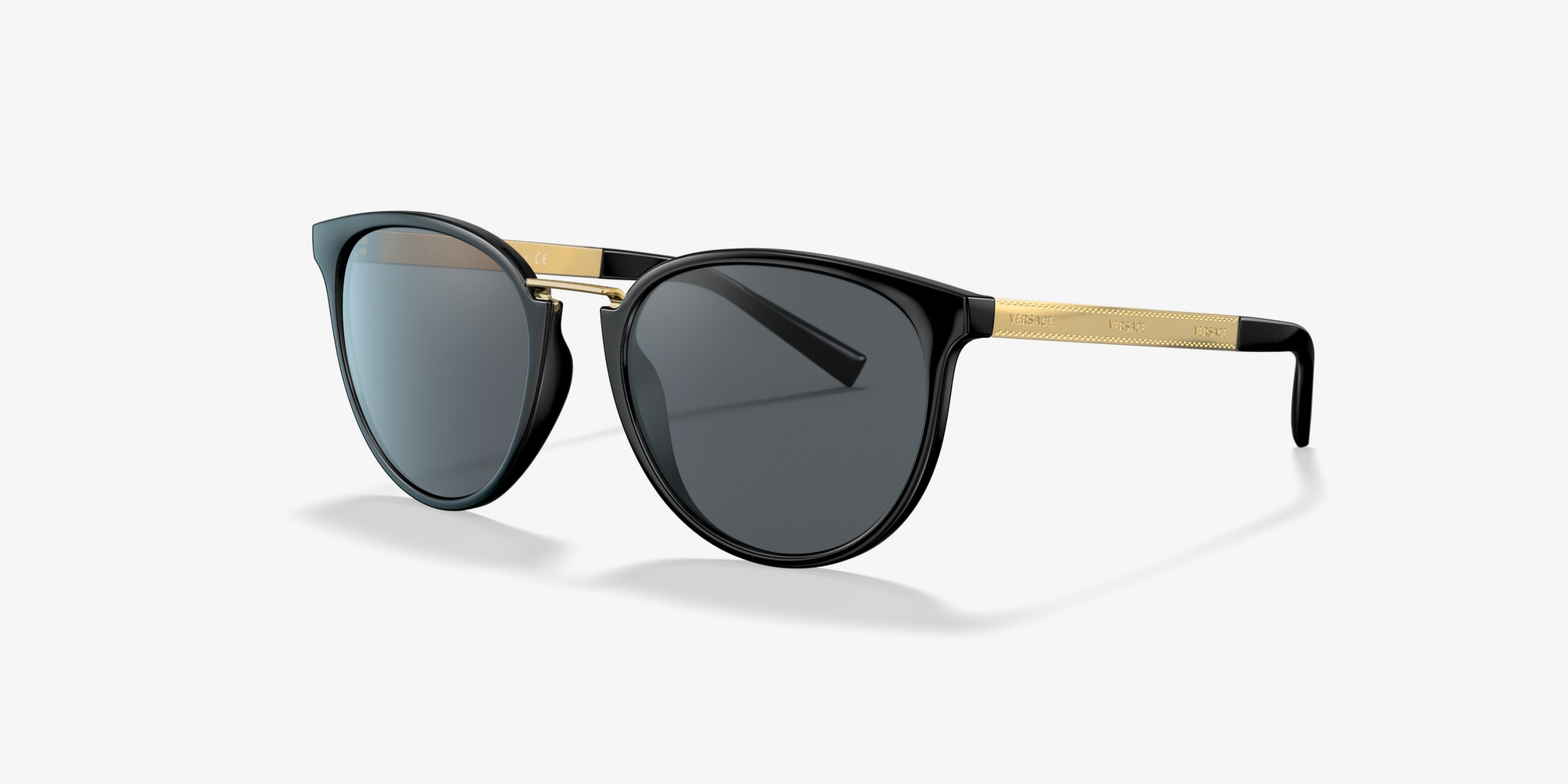 versace sunglasses black gold