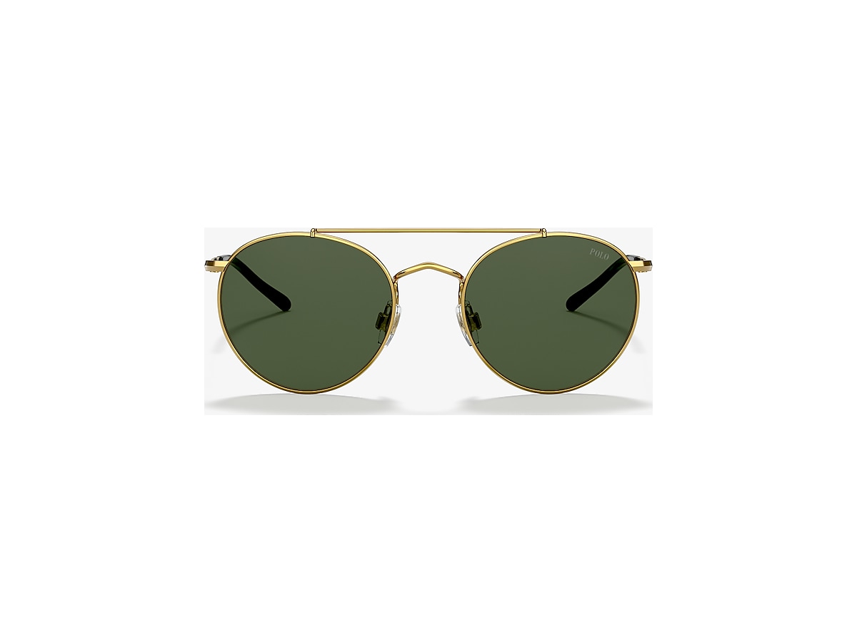 Polo Ralph Lauren PH3114 51 Bottle Green & Shiny Gold Sunglasses | Sunglass  Hut Australia