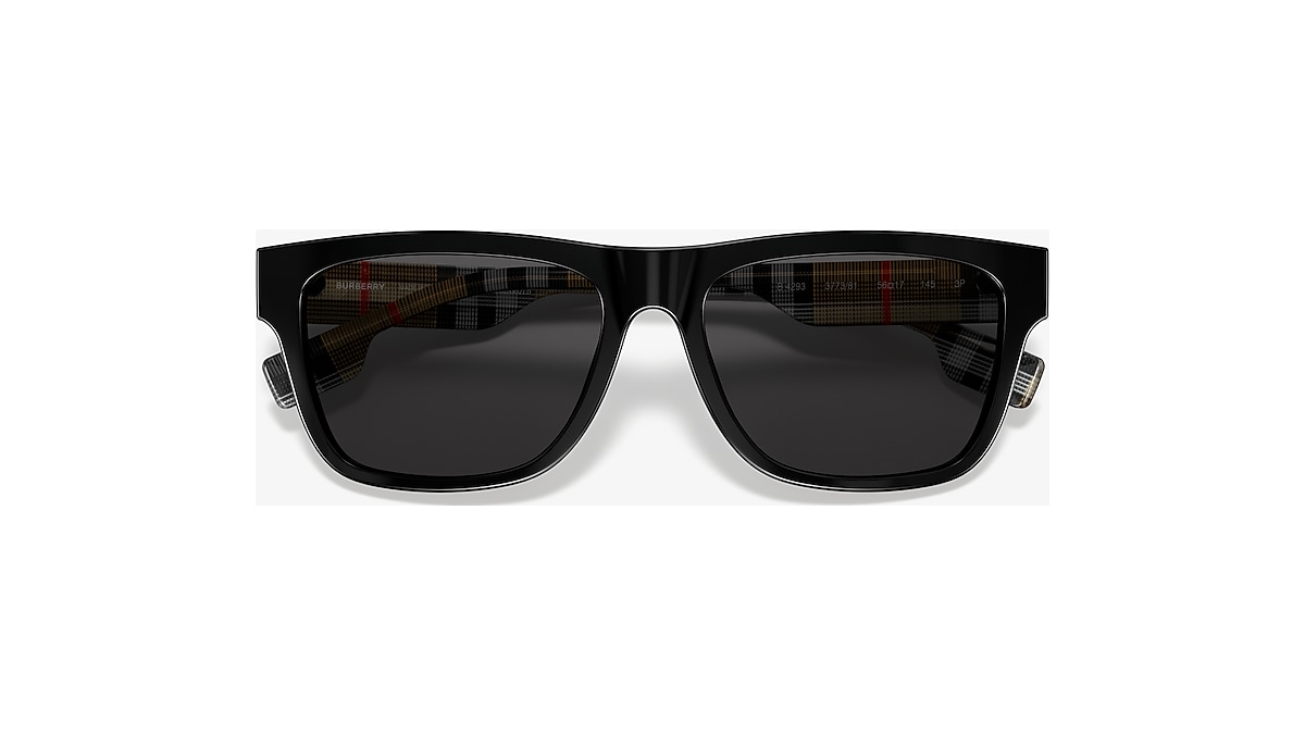 Burberry BE4293 56 Polarized Grey & Black Polarized Sunglasses 