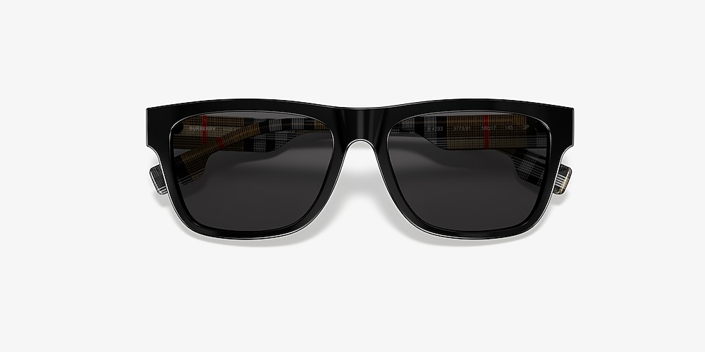 Burberry BE4293 56 Polar Grey Black Polarized Sunglasses | Sunglass Hut USA