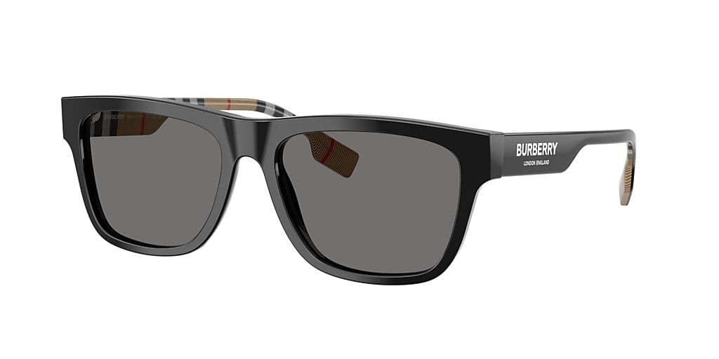 Burberry BE4293 56 Polarized Grey & Black Polarised Sunglasses