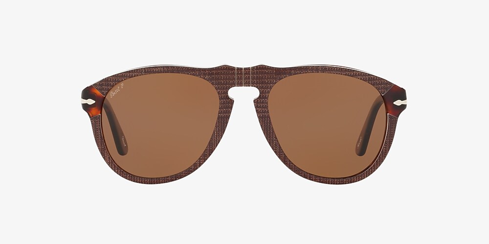Persol 0714 Polarized Aviator Sunglasses - Tort-Havana/Brown