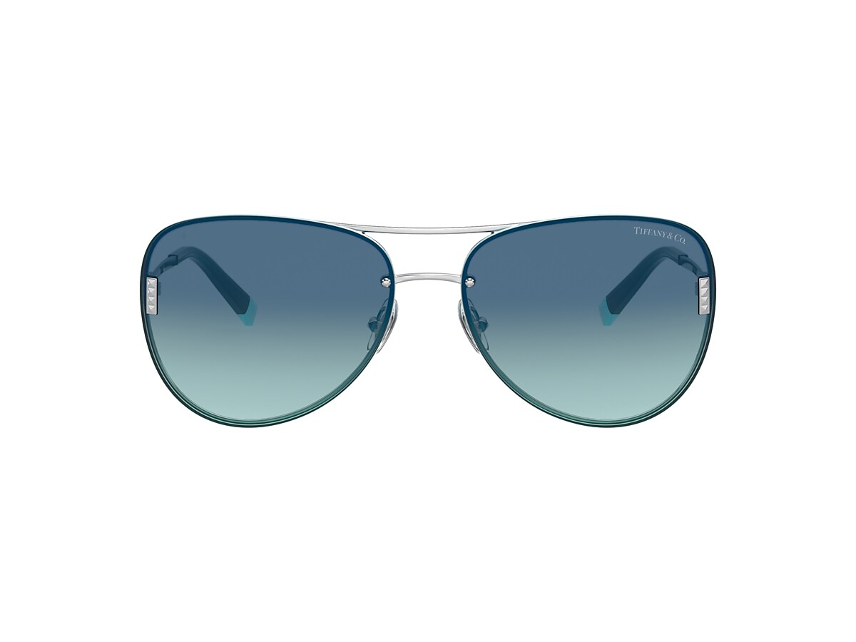 Tiffany & Co. TF3066 62 Azure Gradient Blue & Silver Sunglasses