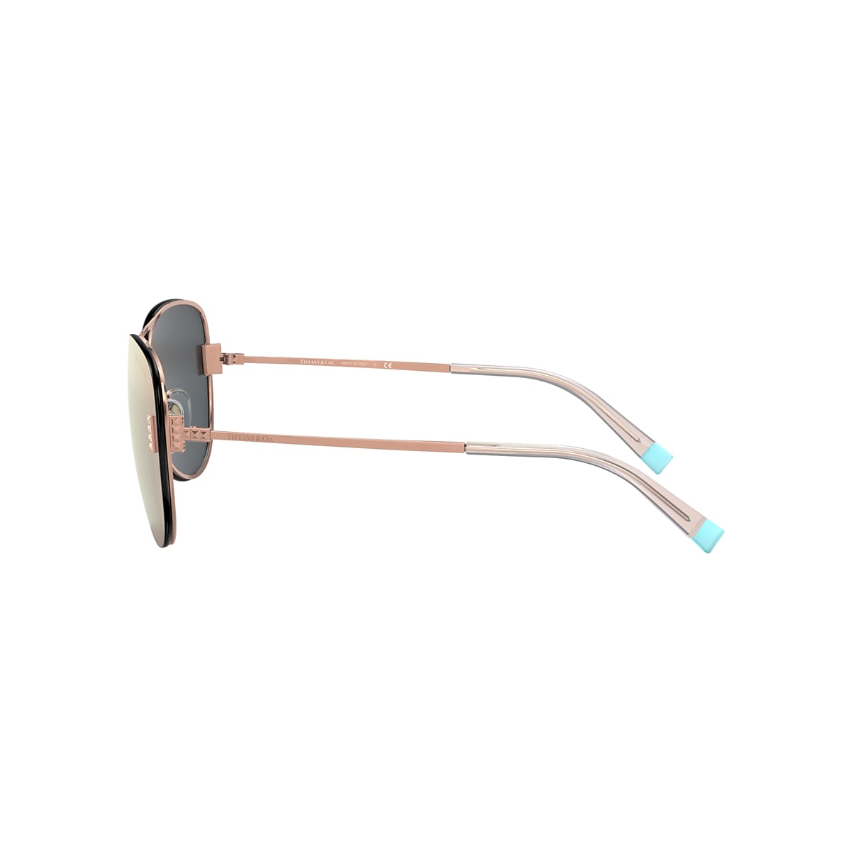 Tiffany & Co. TF3066 62 Grey Mirror Rose Gold & Rubedo Sunglasses