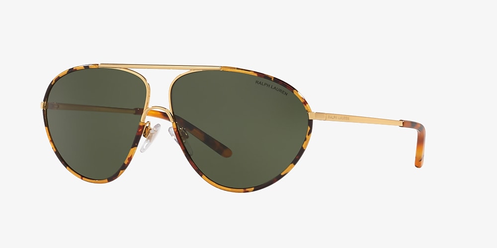 Ralph Lauren RL7066J 62 Bottle Green & Shiny Gold / Antique Havana  Sunglasses | Sunglass Hut USA