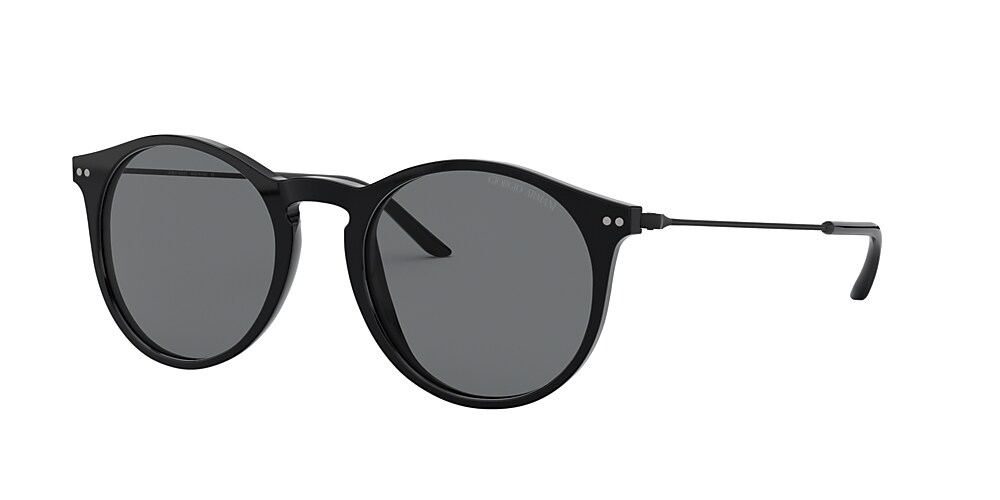 Giorgio Armani AR8121 51 Grey & Black Sunglasses | Sunglass Hut USA