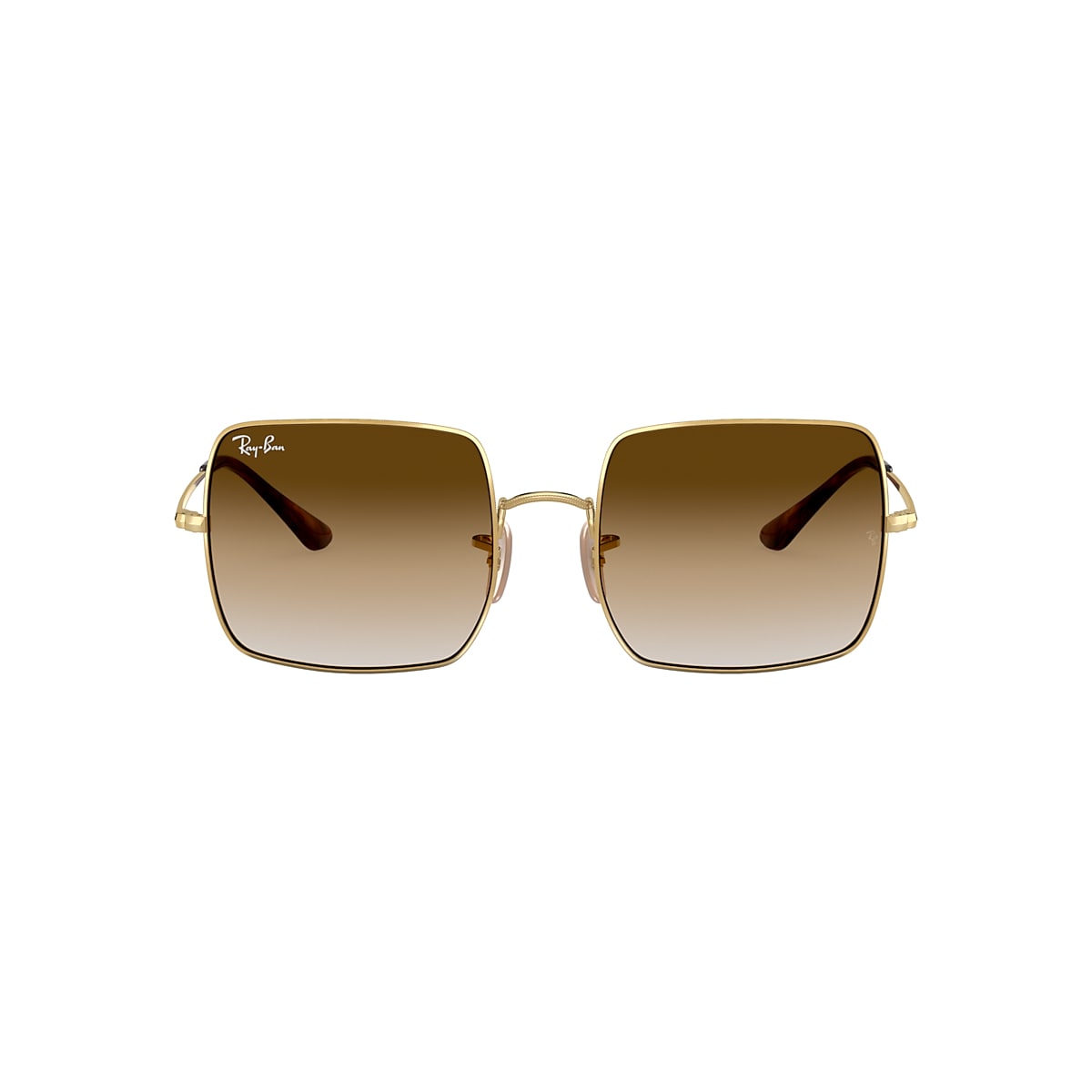 Ray-Ban RB1971 Square 1971 Classic 54 Light Brown Gradient & Gold Sunglasses  | Sunglass Hut USA