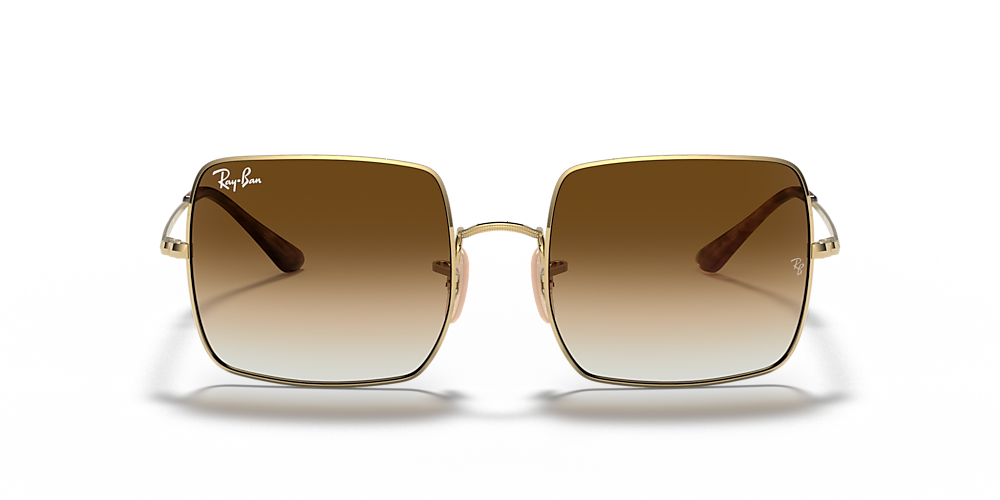 Ray-Ban RB1971 Square 1971 Classic 54 Light Brown Gradient & Gold 