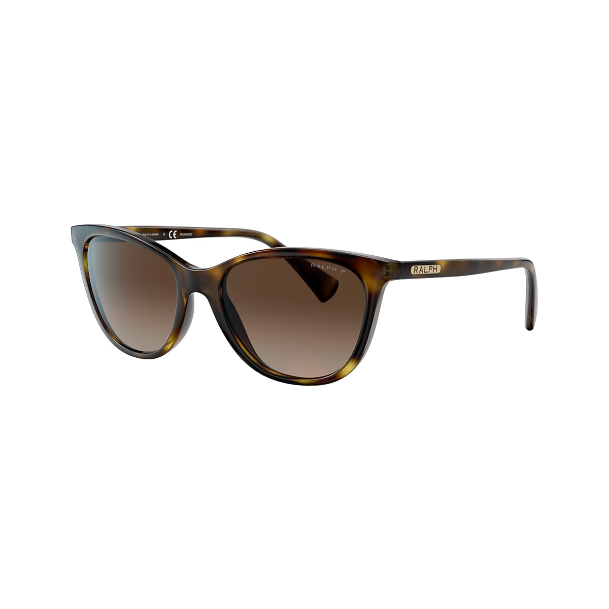 Ralph RA4142 59 Grey Gradient Polarized & Shiny Gold Polarized Sunglasses