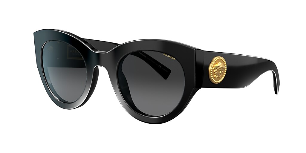 Versace VE4353 51 Polarized Grey Gradient & Black Polarized Sunglasses ...