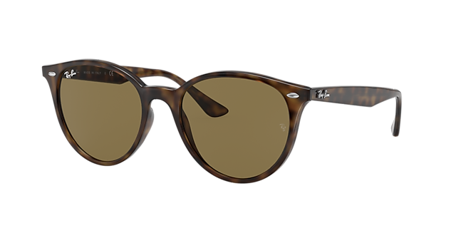 Ray-Ban RB4305 53 Brown & Light Havana Polarized Sunglasses 
