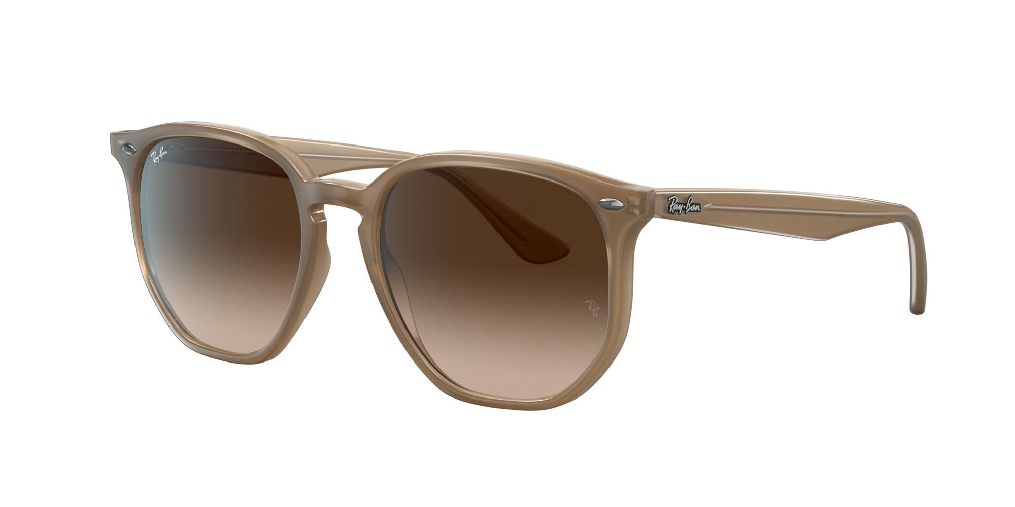 beige raybans