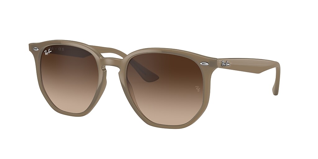 Ray-Ban RB4306 54 Brown Gradient & Beige Sunglasses | Sunglass Hut ...