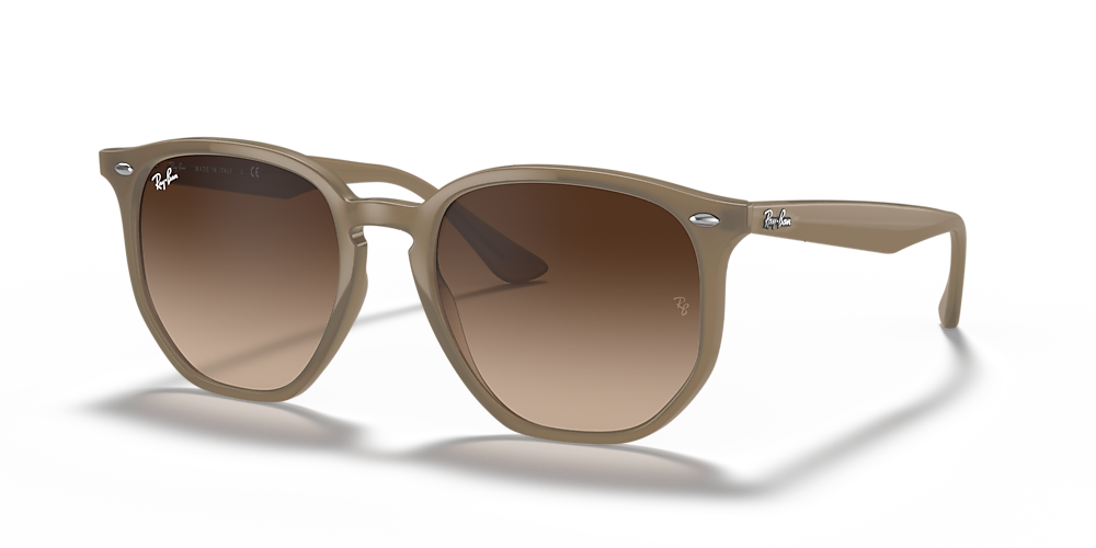 Ray-Ban RB4306 54 Brown Gradient & Beige Sunglasses | Sunglass Hut Canada